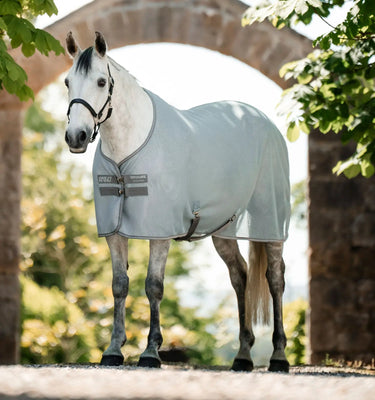 Horseware Ireland Heather Blue/Titanium Grey & Silver Amigo AirNet Cooler| Online For Equine