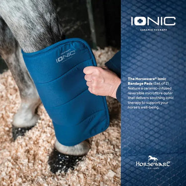 Horseware Ireland Imperial Blue Horseware Ireland Ionic Bandage Pads - set of 2| Online For Equine