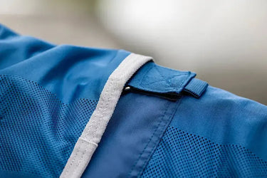 Horseware Ireland Imperial Blue/Silver & Navy Horseware Ireland Ionic Therapy Mesh Cooler hood| Online For Equine