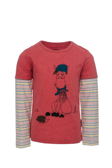 Buy Horseware Ireland Kids Collection Girls Double Sleeve Top-Age 3-4-Raspberry| Online for Equine