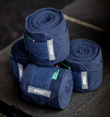 Horseware Ireland Navy Amigo Fleece Bandages| Online For Equine