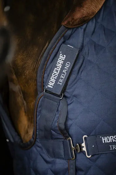 Horseware Ireland Navy/Brown & Silver Horseware Ireland Signature Stable 200g| Online For Equine