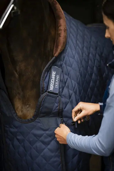 Horseware Ireland Navy/Brown & Silver Horseware Ireland Signature Stable 200g| Online For Equine
