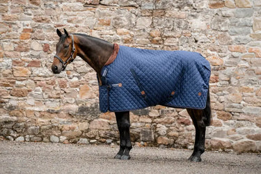 Horseware Ireland Navy/Brown & Silver Horseware Ireland Signature Stable 200g| Online For Equine