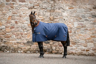 Horseware Ireland Navy/Brown & Silver Horseware Ireland Signature Stable 200g| Online For Equine