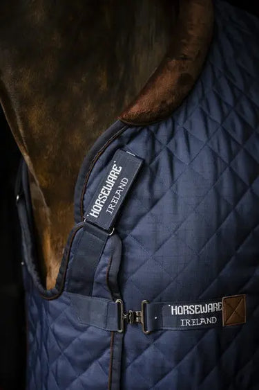Horseware Ireland Navy/Brown & Silver Horseware Ireland Signature Stable 200g| Online For Equine