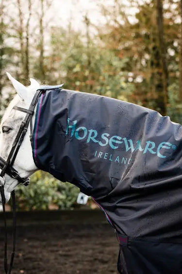 Horseware Ireland Navy/Burgundy & Teal & Navy Rambo Mack in a Sack| Online For Equine