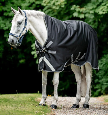 Horseware Ireland Navy/Hunter Green & Silver Rambo 1680D Wug Turnout 400g| Online For Equine