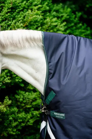 Horseware Ireland Navy/Hunter Green & Silver Rambo 1680D Wug Turnout 50g| Online For Equine