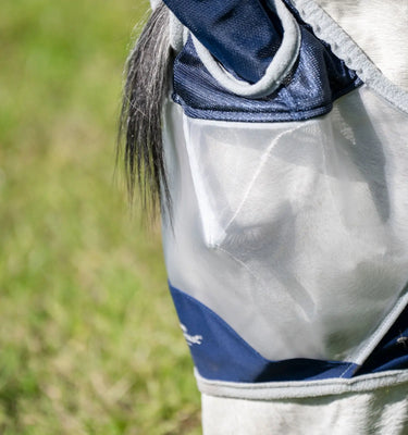 Horseware Ireland Navy/Silver Horseware Ireland Shield Flymask| Online For Equine