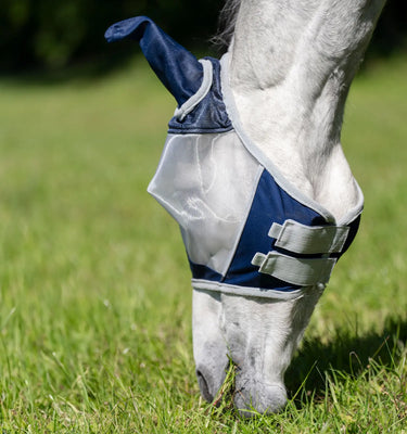 Horseware Ireland Navy/Silver Horseware Ireland Shield Flymask| Online For Equine
