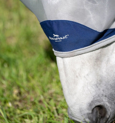 Horseware Ireland Navy/Silver Horseware Ireland Shield Flymask| Online For Equine