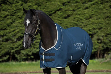 Horseware Ireland Navy/Silver Rambo Supreme Dry Rug| Online For Equine