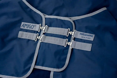 Horseware Ireland Navy/Titanium Grey Amigo Straight Front Chest Extender| Online For Equine