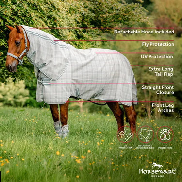 Horseware Ireland Newmarket Fly Sheet Hood Witney Charcoal| Online For Equine