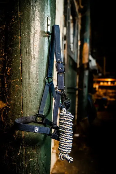 Horseware Ireland Newmarket Headcollar & Leadrope Witney Navy| Online For Equine