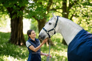 Horseware Ireland Newmarket Headcollar & Leadrope Witney Navy| Online For Equine
