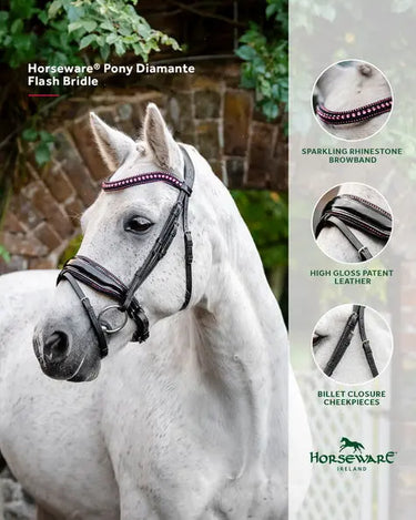 Horseware Ireland Pony Diamante Flash Bridle| Online For Equine