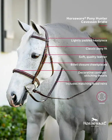 Horseware Ireland Pony Hunter Cavesson Bridle W/Reins| Online For Equine