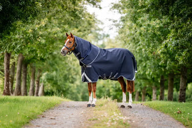 Horseware Ireland Rambo 1680D Plus Turnout Rug 100G Navy / Thunderstorm Grey & Silver| Online For Equine