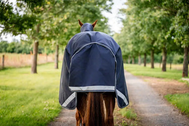 Horseware Ireland Rambo 1680D Turnout Rug 0G Navy / Thunderstorm Grey & Silver| Online For Equine