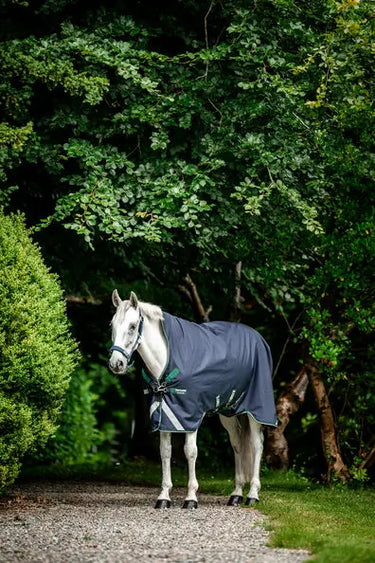 Horseware Ireland Rambo 1680D Wug Turnout Rug 0G Navy / Hunter Green & Silver| Online For Equine