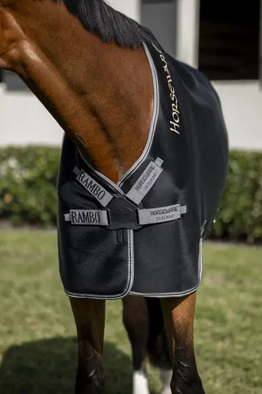 Horseware Ireland Rambo Airmax Cooler Black / Thunderstorm Grey & Silver| Online For Equine