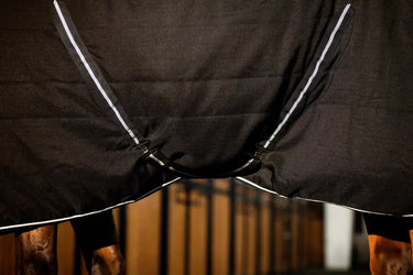 Horseware Ireland Rambo Stable Rug 100G Black / Thunderstorm Grey & Silver| Online For Equine