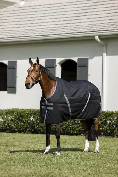 Horseware Ireland Rambo Stable Rug 100G Black / Thunderstorm Grey & Silver| Online For Equine
