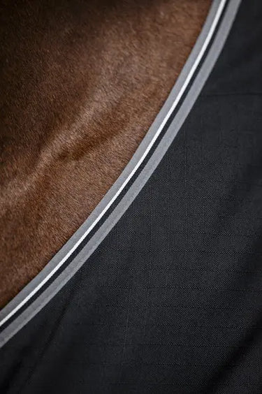 Horseware Ireland Rambo Stable Rug 100G Black / Thunderstorm Grey & Silver| Online For Equine
