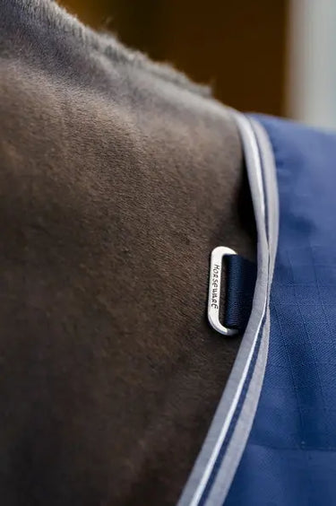 Horseware Ireland Rambo Stable Rug 100G Navy / Thunderstorm Grey & Silver| Online For Equine