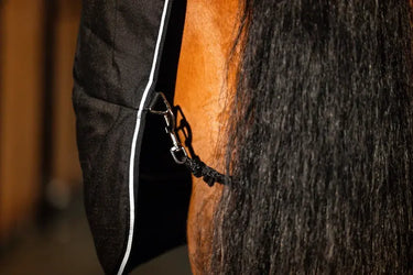 Horseware Ireland Rambo Stable Rug 400G Black / Thunderstorm Grey & Silver| Online For Equine