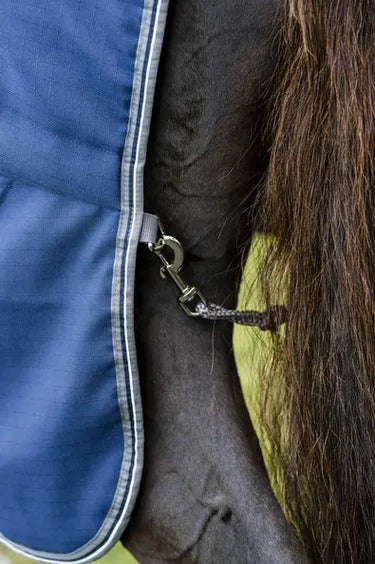Horseware Ireland Rambo Stable Rug 400G Navy / Thunderstorm Grey & Silver| Online For Equine