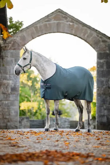 Horseware Ireland Rambo Techni Waffle Cooler Dynasty Green / Navy & Silver| Online For Equine