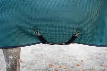 Horseware Ireland Rambo Techni Waffle Cooler Dynasty Green / Navy & Silver| Online For Equine