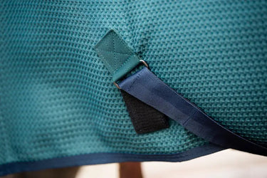 Horseware Ireland Rambo Techni Waffle Cooler Dynasty Green / Navy & Silver| Online For Equine