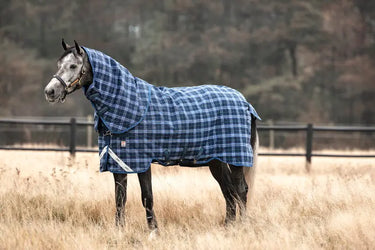 Horseware Ireland Rhino Plus Turnout Rug 450G Vl Navy Check / Indigo| Online For Equine