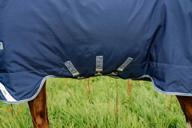 Horseware Ireland Rhino Plus Turnout Rug 450G Vl Navy / Titanium Grey & Classic Blue| Online For Equine