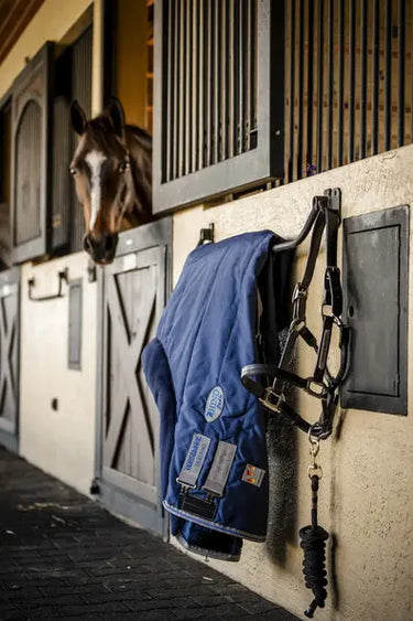 Horseware Ireland Rhino Stable Rug 100G Navy / Titanium Grey & Classic Blue| Online For Equine