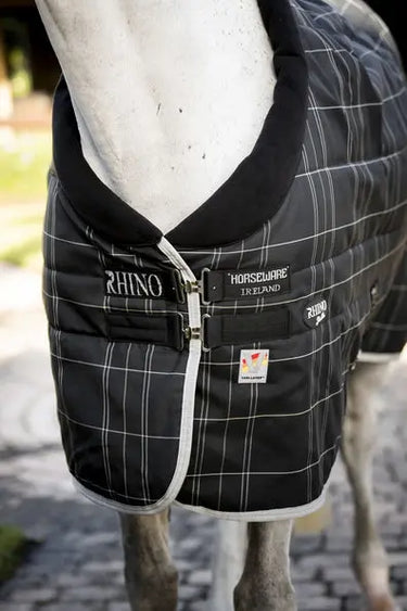 Horseware Ireland Rhino Stable Rug 350G Vl Blk / Grey / White Chk & Grey| Online For Equine