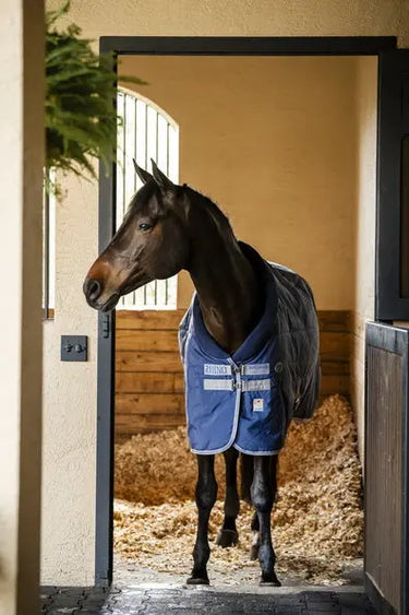 Horseware Ireland Rhino Stable Rug 350G Vl Navy / Titanium Grey & Classic Blue| Online For Equine