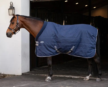 Horseware Ireland Rhino Stable Rug 350G Vl Navy / Titanium Grey & Classic Blue| Online For Equine