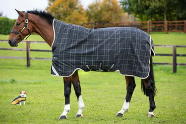 Horseware Ireland Rhino Wug Turnout Rug 250G Vl Black / Grey / White Check & Grey| Online For Equine