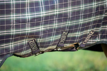 Horseware Ireland Rhino Wug Turnout Rug 250G Vl Hunter Check / Green & Navy| Online For Equine