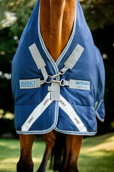 Horseware Ireland Rhino Wug Turnout Rug 250G Vl Navy / Titanium Grey & Classic Blue| Online For Equine
