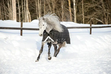 Horseware Ireland Rhino Wug Turnout Rug 450G Vl Blk / Grey / White Chk & Gray| Online For Equine