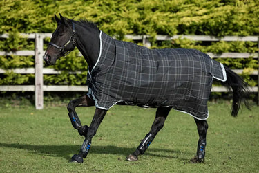 Horseware Ireland Rhino Wug Turnout Rug 450G Vl Blk / Grey / White Chk & Gray| Online For Equine