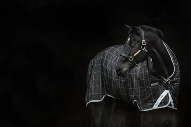 Horseware Ireland Rhino Wug Turnout Rug 450G Vl Blk / Grey / White Chk & Gray| Online For Equine
