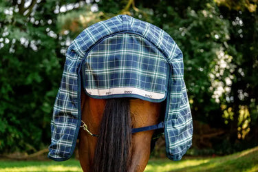 Horseware Ireland Rhino Wug Turnout Rug 450G Vl Hunter Check / Navy & Green| Online For Equine