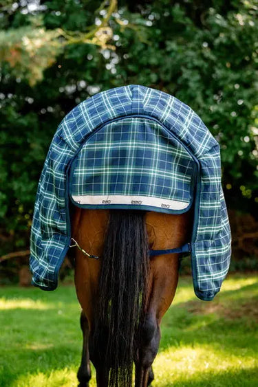Horseware Ireland Rhino Wug Turnout Rug 450G Vl Hunter Check / Navy & Green| Online For Equine